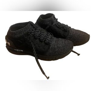 Under Armour HOVR Phantom Mens 9 Running Shoes Sneakers Black Gray Athletic